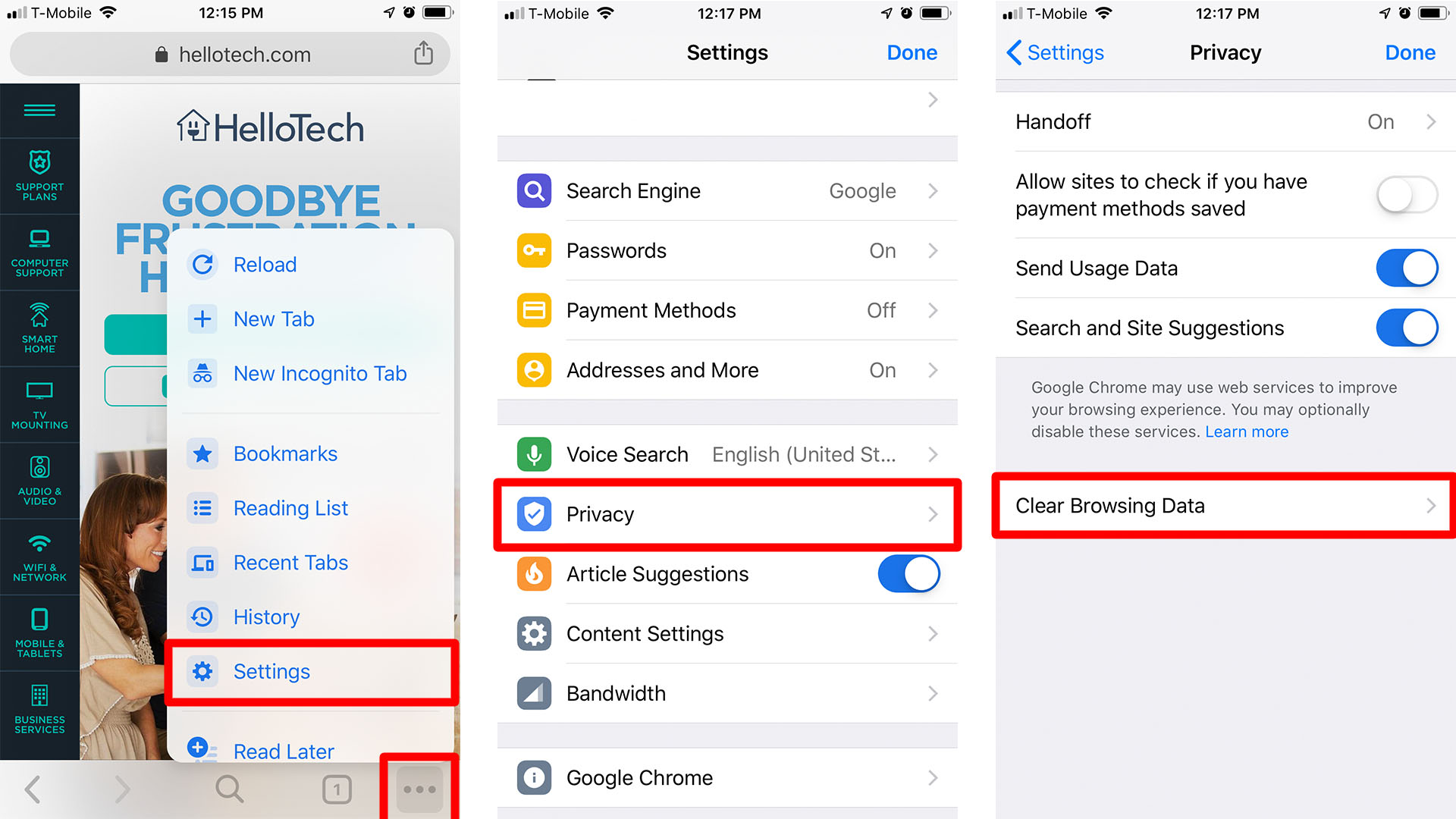 How to clear cache on iPhone - Tech Search - TechFind.Net
